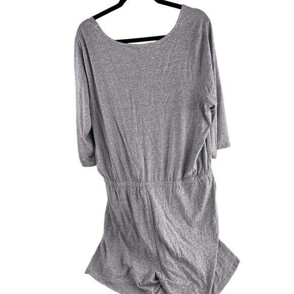 AnyBody Women's Grey V-Neck Jumpsuit Comfy Lounge Wear Elastic Waist Size XL - Picture 5 of 5